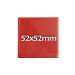 52x52mm Quadrat Fertigbutton mit Nadel